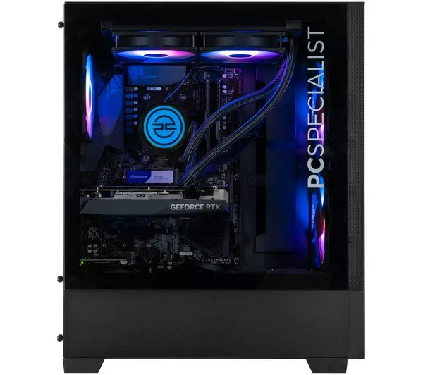 PCSPECIALIST Flux 300 Gaming PC RTX 4060Ti AMD Ryzen 7 5700X 16GB 1TB Windows 11