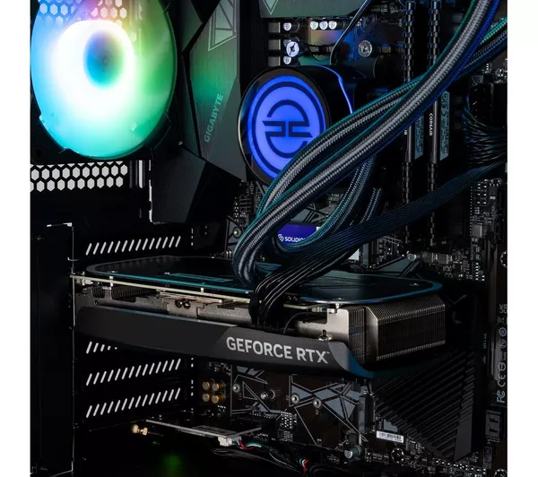 PCSPECIALIST Flux 300 Gaming PC RTX 4060Ti AMD Ryzen 7 5700X 16GB 1TB Windows 11