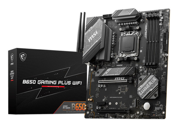 MSI B650 GAMING PLUS WIFI AM5 ATX Motherboard DDR5 PCIe 4.0 2.5G LAN for Gaming