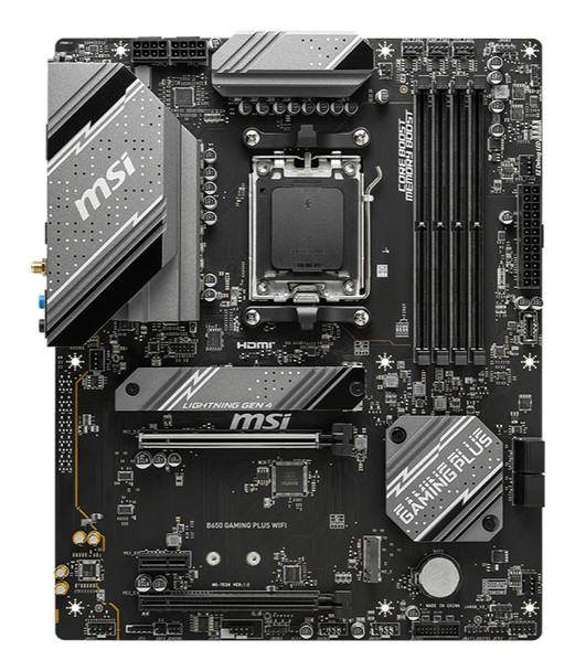 MSI B650 GAMING PLUS WIFI AM5 ATX Motherboard DDR5 PCIe 4.0 2.5G LAN for Gaming