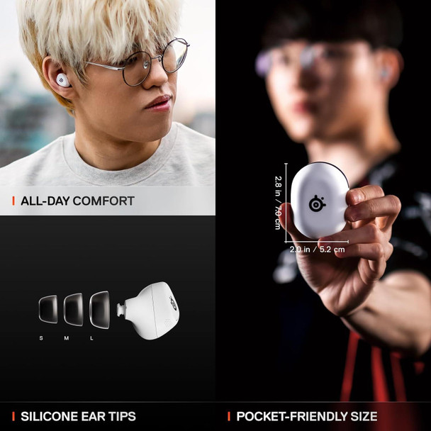 Steelseries Arctis GameBuds Wireless Noise Cancelling Gaming Earbuds for PS5 PC