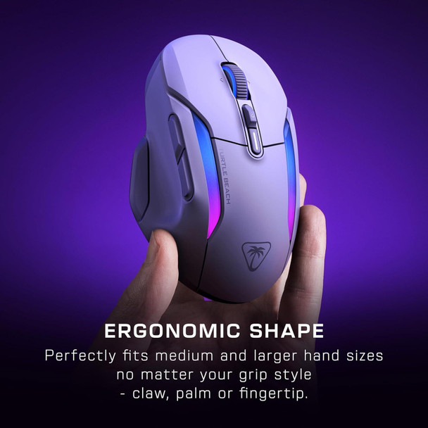 Turtle Beach Kone II Air Wireless Gaming Mouse  White Ergonomic RGB