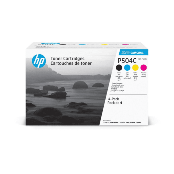 Genuine HP Samsung CLT-P504C 4-Pack Toner CMYK SU400A (K504S C504S M504S Y504S)