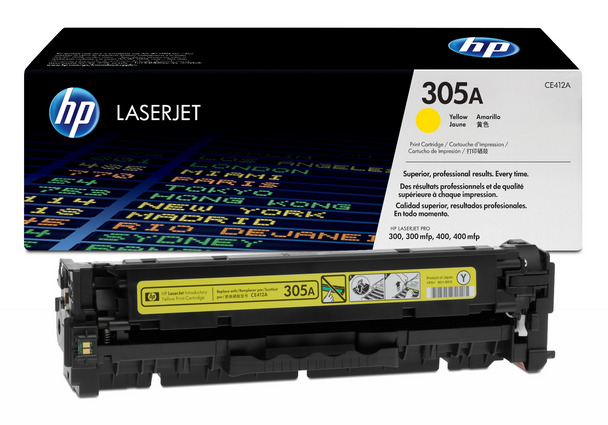 Genuine HP 305A Yellow Toner Cartridge CE412A for LaserJet Pro M451 M475