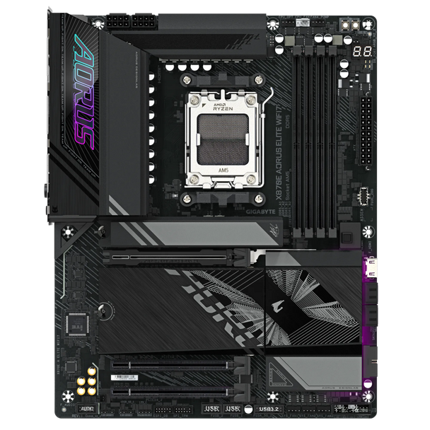 Gigabyte X870E AORUS ELITE WIFI7 AM5 ATX Motherboard PCIe 5.0 DDR5 USB4