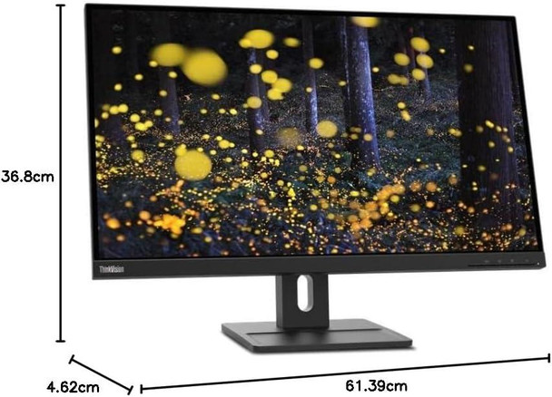 Lenovo ThinkVision E27q-20 27" QHD IPS Monitor 2560x1440 75Hz Height Adjustable