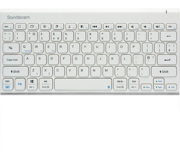 Sandstrom Wireless Bluetooth Keyboard Slim Quiet Multi-Device PC Mac