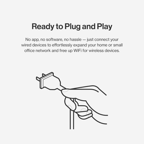 Linksys LN2305-KE 5-Port 2.5G Multi-Gig Unmanaged Switch Metal Fanless USB-C Pwr