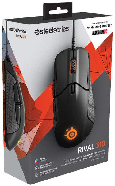 SteelSeries Rival 310, Optical Gaming Mouse, RGB Illumination, 6 Buttons