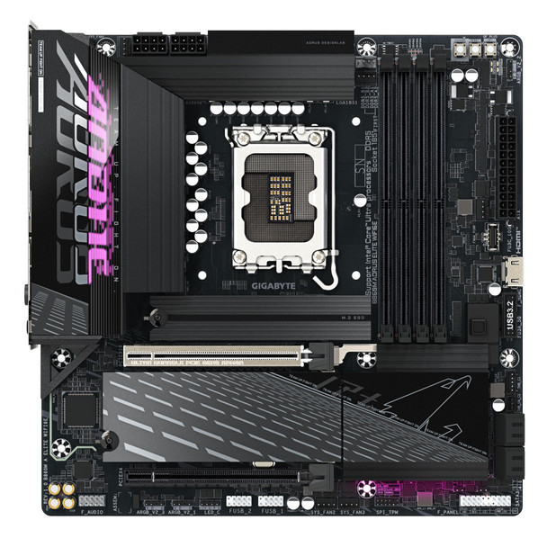 GIGABYTE B860M AORUS Elite WIFI6E DDR5 LGA 1851 AMD Motherboard – image 2