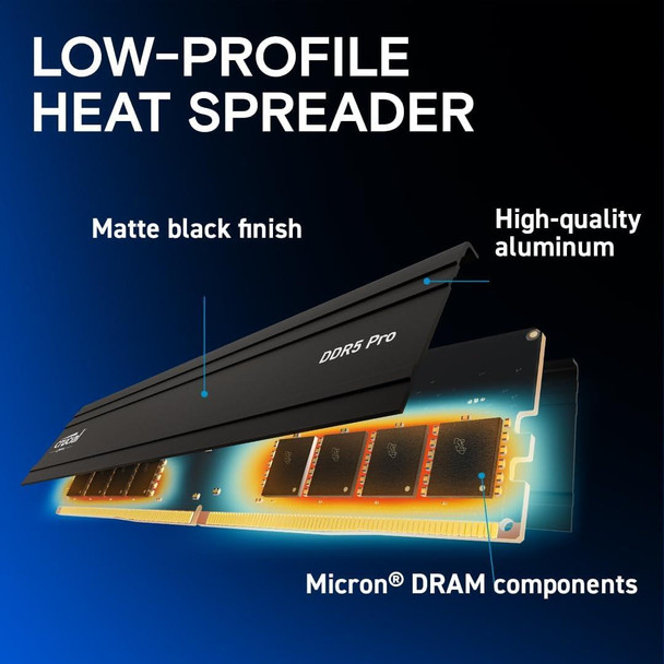 Crucial Pro RAM 64GB Kit (32GB x2) Computer Memory DDR5-5600 UDIMM