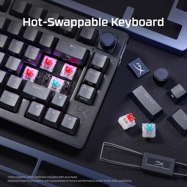 HyperX Alloy Rise 75 Mechanical Gaming Keyboard UK Layout Hot-Swappable