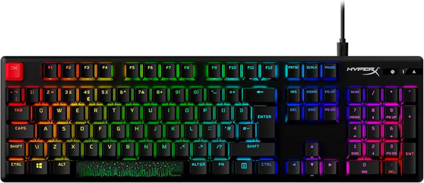 HyperX Alloy Origins Core PBT Mechanical Gaming Keyboard UK Layout HX Red