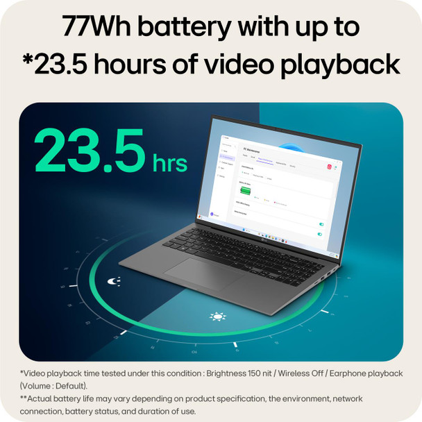 LG gram 16" Laptop Intel Core Ultra 7 255H 16GB RAM 1TB SSD Windows 11