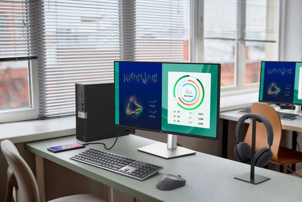 Dell Pro 24 Plus P2425D 24" Quad HD 100Hz IPS Height Adjustable Monitor Silver