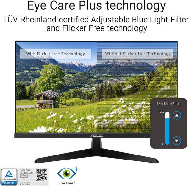 ASUS VY279HGR 27" FHD IPS Eye Care Gaming Monitor 120Hz 1ms