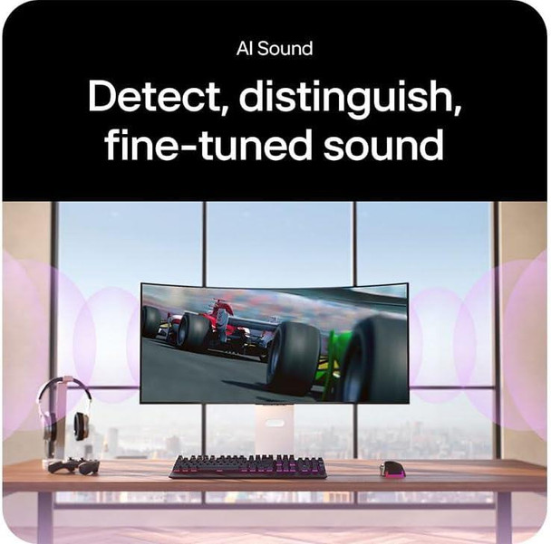 LG UltraGear 39GX90SA-W 39" Curved OLED WQHD 240Hz 0.03ms Smart Gaming Monitor