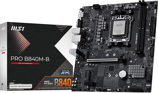 MSI PRO B840M-B Motherboard AMD AM5 DDR5 mATX