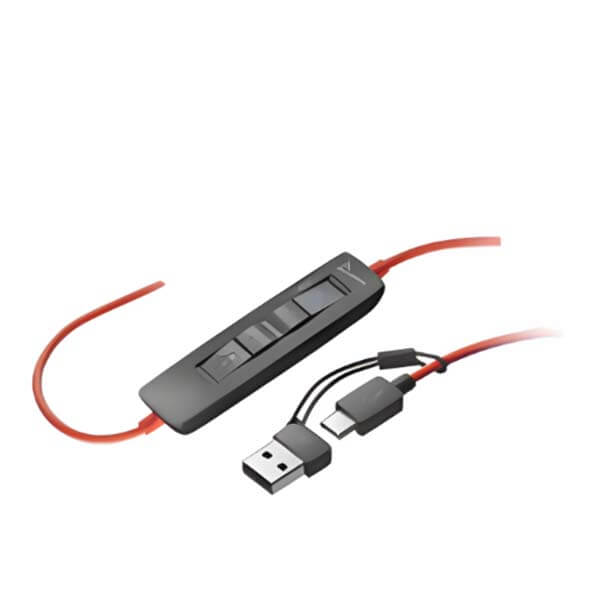 Poly Blackwire 3320 Wired Stereo USB-C/A Headset