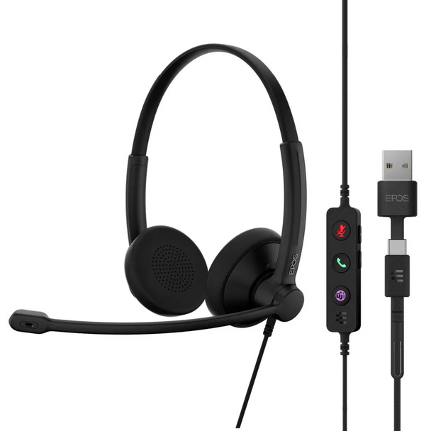 EPOS IMPACT 100 MS Stereo Wired Headset USB-C+A