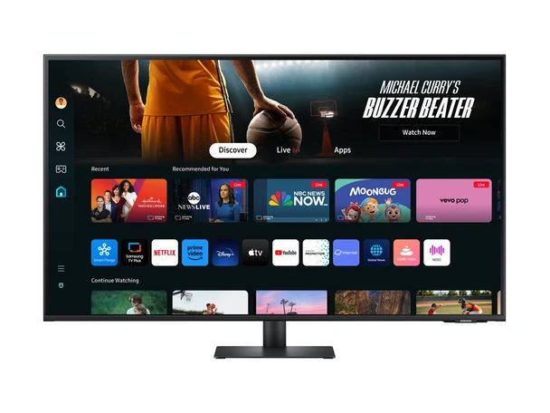 Samsung M70D 43" 4K UHD Smart Monitor With Speakers & Remote