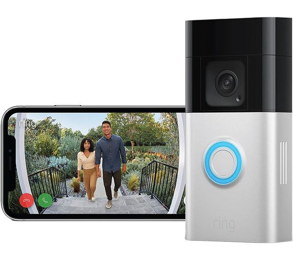 Ring Battery Video Doorbell Plus 1536p HD Satin Nickel