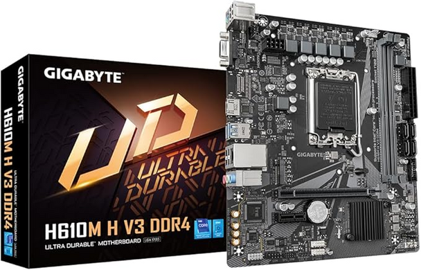 Gigabyte H610M H V3 DDR4 Intel LGA 1700 Micro-ATX Motherboard