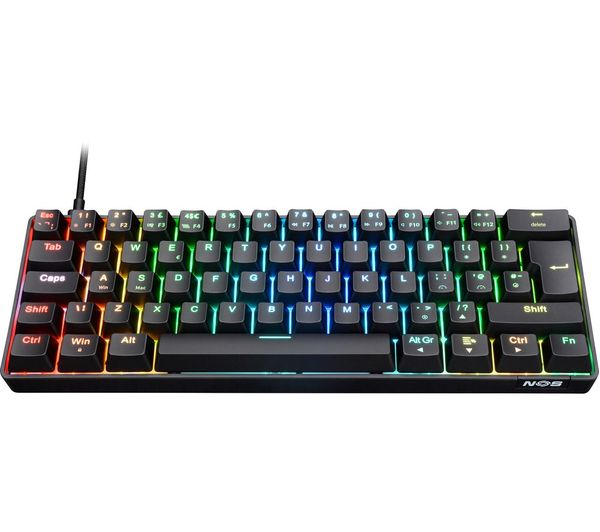 NOS C-250 Mini RGB Mechanical Gaming Keyboard Black