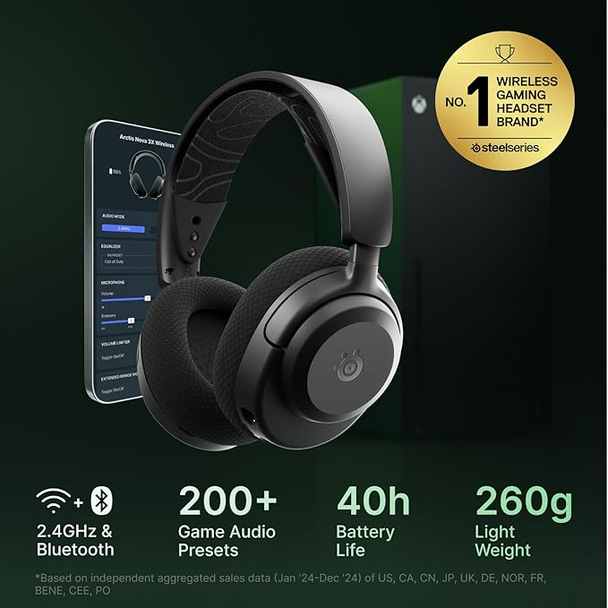 SteelSeries Arctis Nova 3X Wireless Xbox Black Gaming Headset