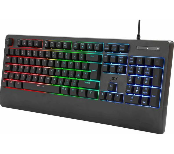 ADX Firebundle Gaming Keyboard and Mouse Set Combo RGB Backlit UK Layout