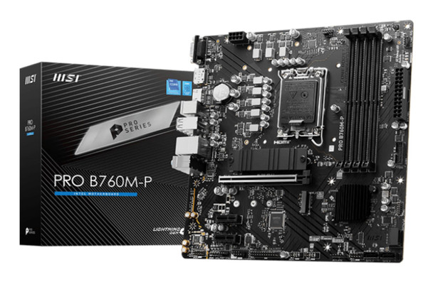 MSI PRO B760M-P DDR5 Intel LGA 1700 Micro-ATX Motherboard