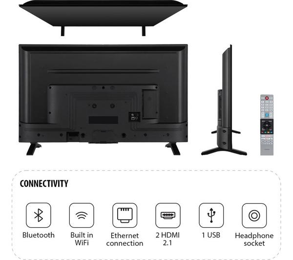 Toshiba 40LV2553DB 40" Full HD LED TV Freeview Play HDMI USB Black