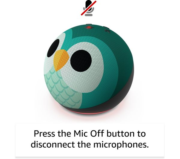 Amazon Echo Dot Kids 5th Gen Smart Speaker with Alexa Dragon Design