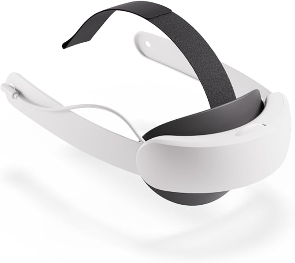 Meta Quest 3 Elite Strap with Battery White Ergonomic Adjustable