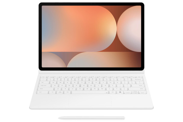 Samsung Galaxy Tab S10+ S9+ Book Cover Keyboard White – image 3