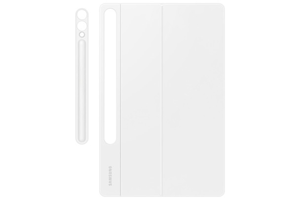 Samsung Galaxy Tab S10+ S9+ Book Cover Keyboard White