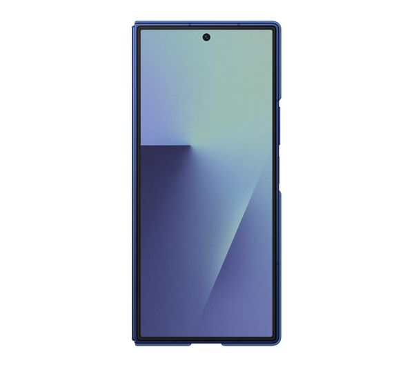 Official Samsung Galaxy Z Fold 7 Silicone Navy Case with Integrated Grip Stand