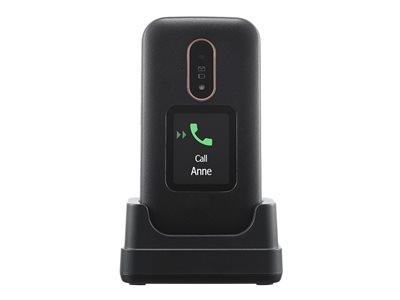 Doro 6880 4G Unlocked Black Easy Flip Mobile Phone