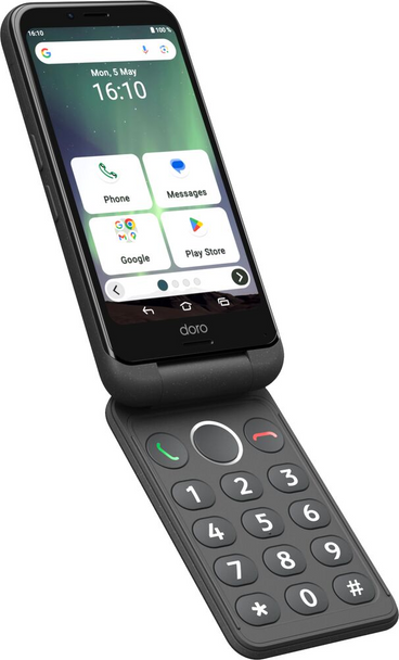 Doro Aurora A20 4G 64GB Folding Android Graphite Smartphone