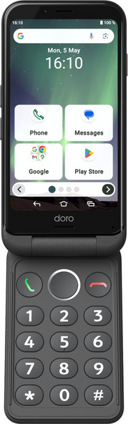 Doro Aurora A20 4G 64GB Folding Android Graphite Smartphone