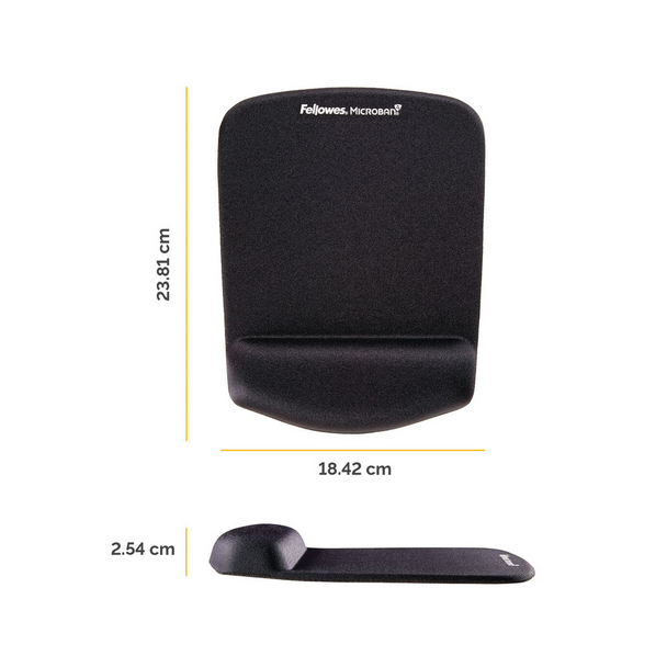 Fellowes PlushTouch Ergonomic Mouse Pad Wrist Support