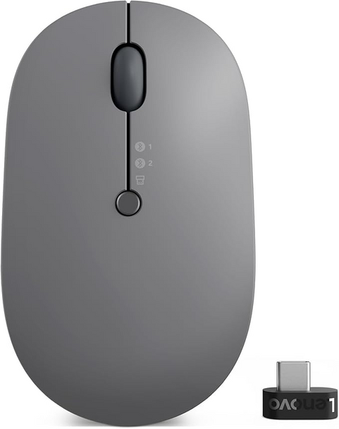 Lenovo Go Wireless Multi-Device Mouse Storm Grey Bluetooth
