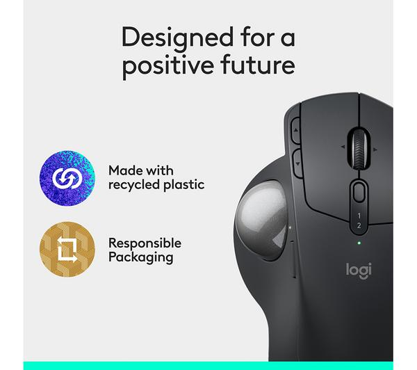 Logitech MX Ergo S Wireless Trackball Mouse Graphite