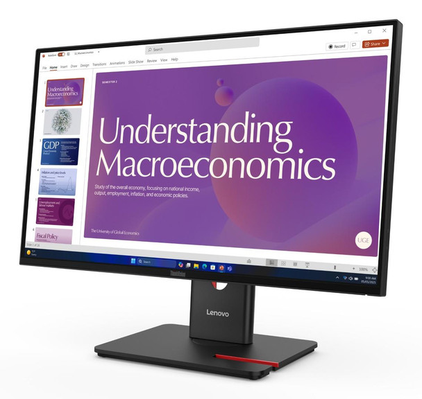Lenovo ThinkVision T24d-40 23.8" FHD 120Hz USB-C Docking Monitor
