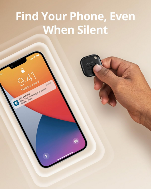 eufy Security SmartTrack Link Bluetooth Tracker 2 Pack Works with Apple Find My