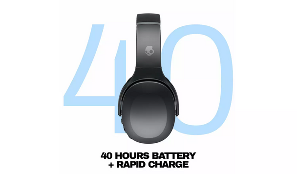 Skullcandy Crusher Evo Wireless Over-Ear Headphones - True Black
