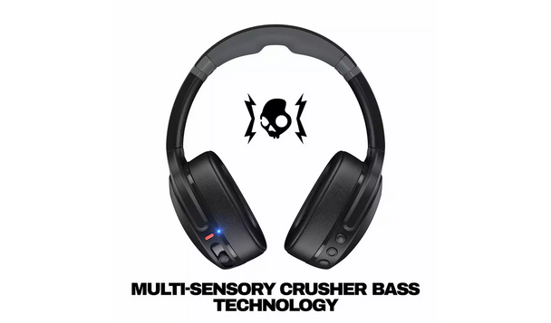 Skullcandy Crusher Evo Wireless Over-Ear Headphones - True Black