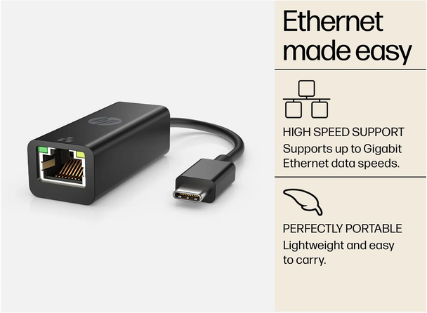 HP USB-C to RJ45 G2 Gigabit Ethernet Adapter