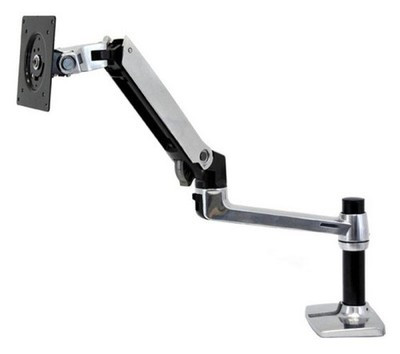 Ergotron LX Desk Mount LCD Arm - Up to 34" Monitor - Polished Aluminium