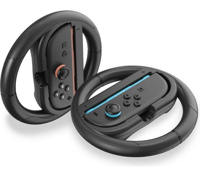 Goji Steering Wheel 2-Pack Nintendo Switch 2 Joy-Con Black